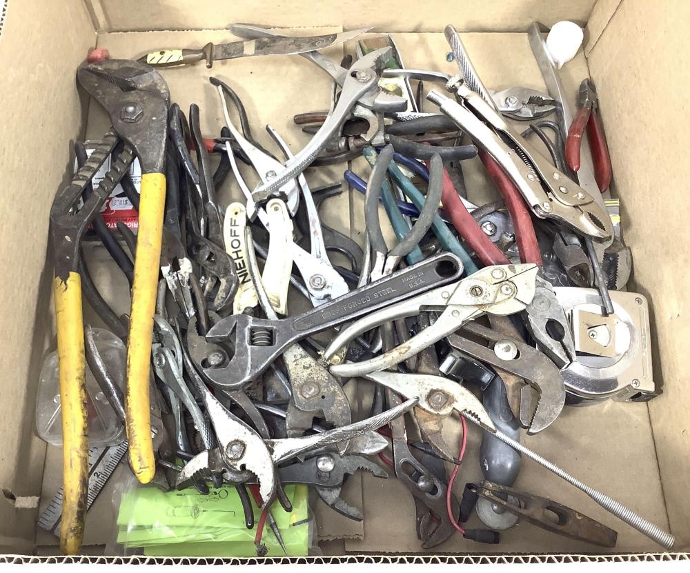 Tools, Pliers, Tape Measure, Vintage Knife