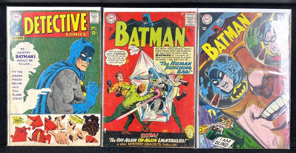 (3) Assorted DC Comics Batman Comic Books