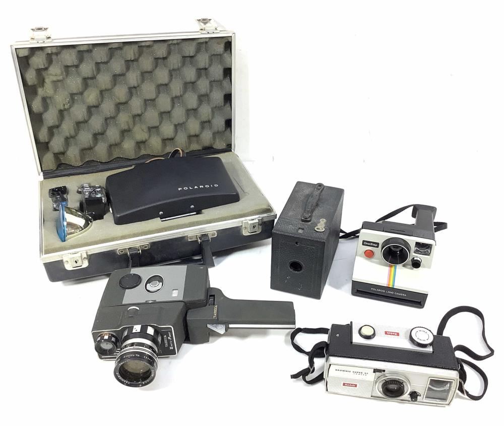 Vintage Cameras, Yashika Movie Camera, Polaroid