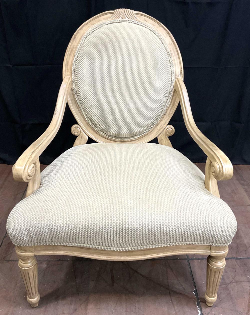 French Louis XVI Style Fauteuil Armchair