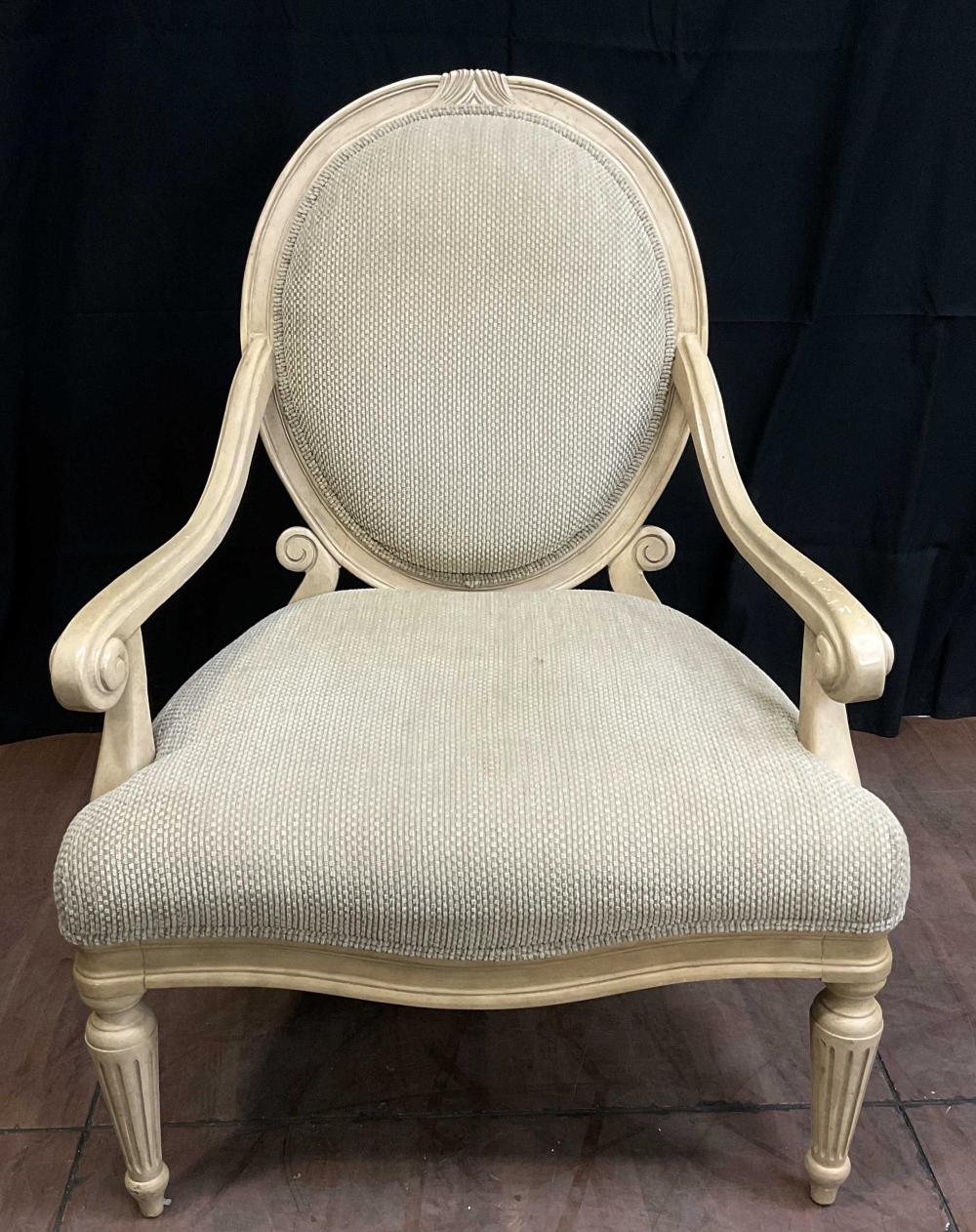 French Louis XVI Style Fauteuil Armchair