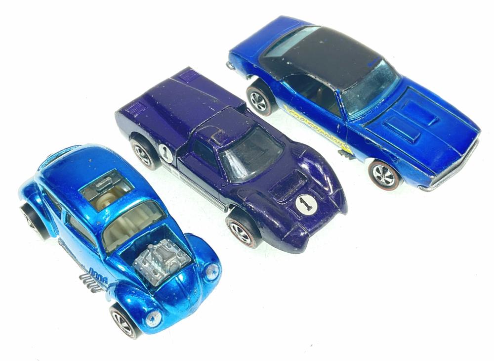 (3pc) 1967 Hot Wheels Redline Die Cast Cars