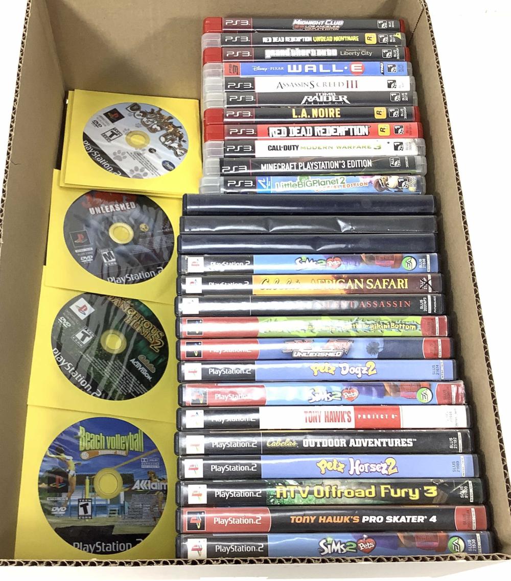 (34) Sony PS2 & PS3 Video Games, PlayStatio