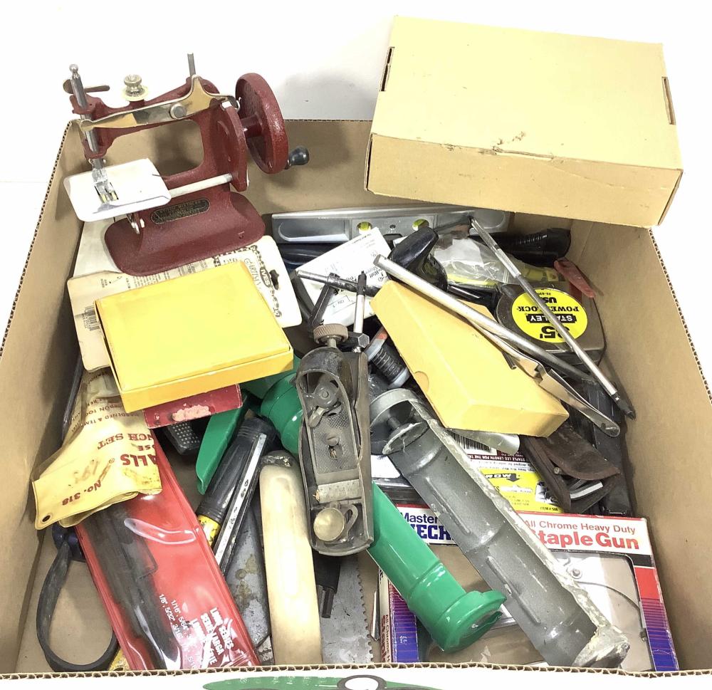 Tools, Stitch Mistress Sewing Machine, Wood Plane