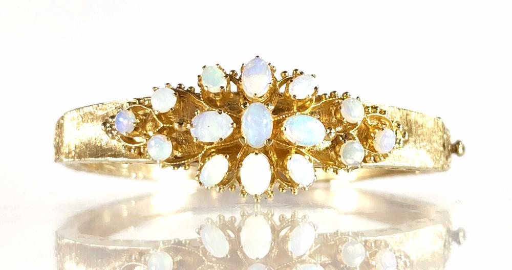 14K Gold & Opal Bracelet