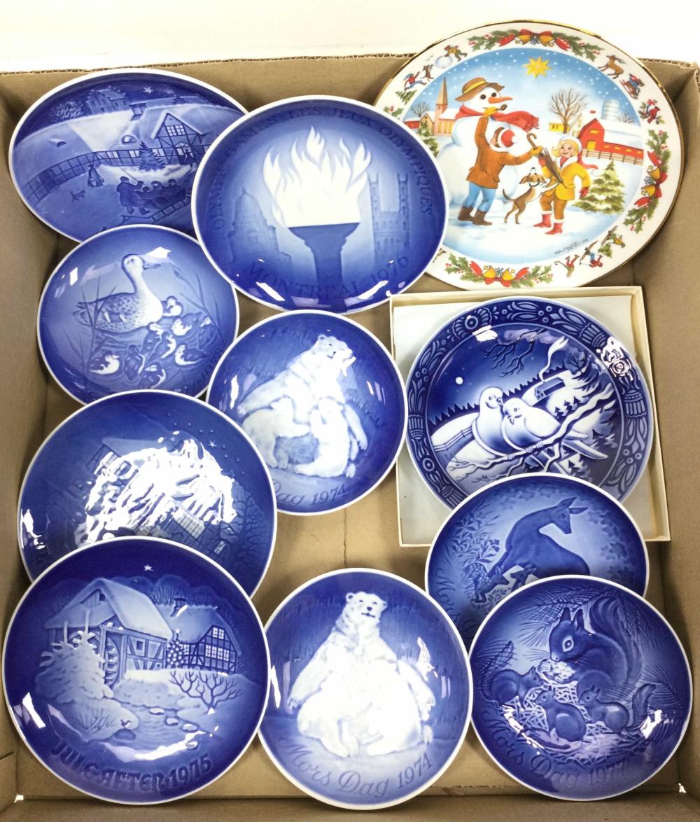 (11pc) Bing & Grøndahl Copenhagen Porcelain Plates