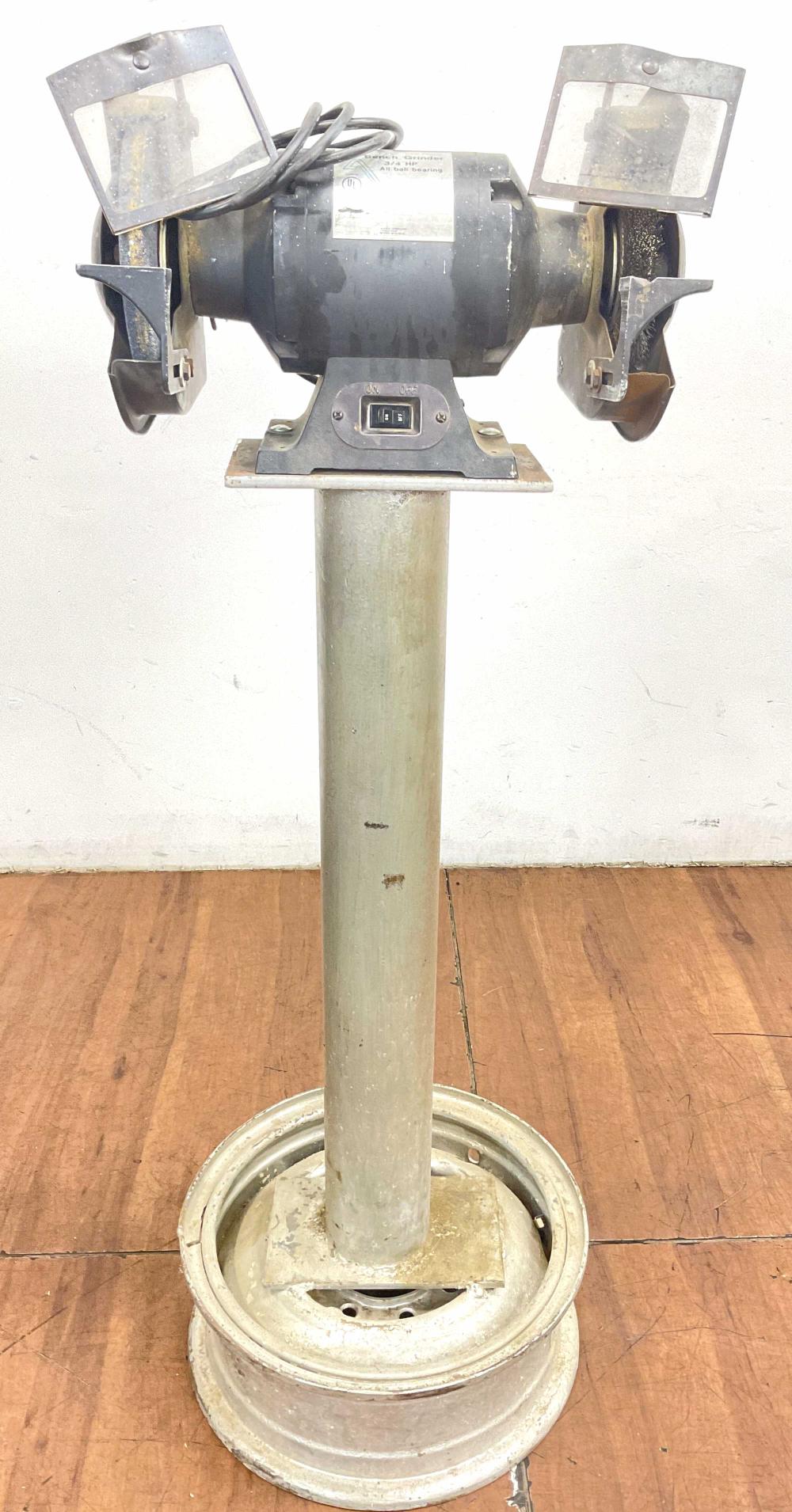 8in Bench Grinder On Custom Stand