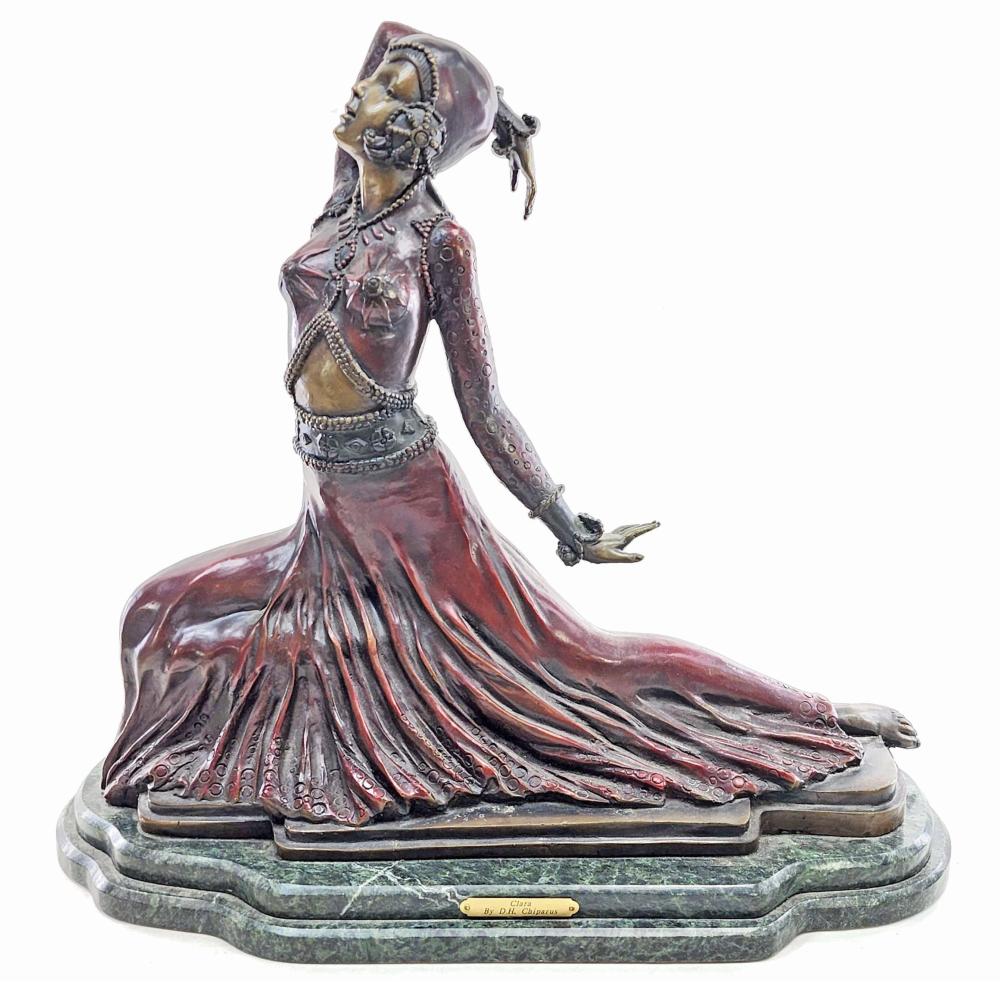 Demetre Chiparus "Clara" Art Deco Bronze