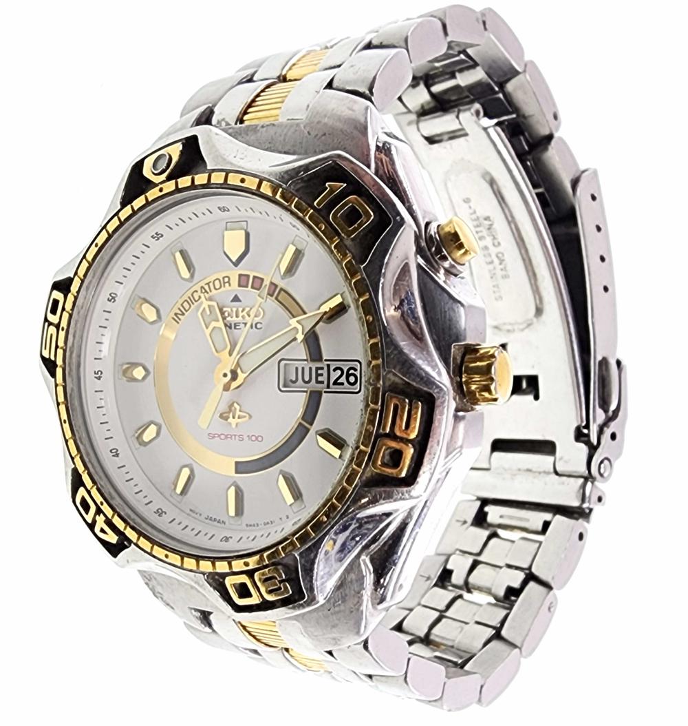 Men's Seiko Kinetic 6 Jewel Sports 100 Watch