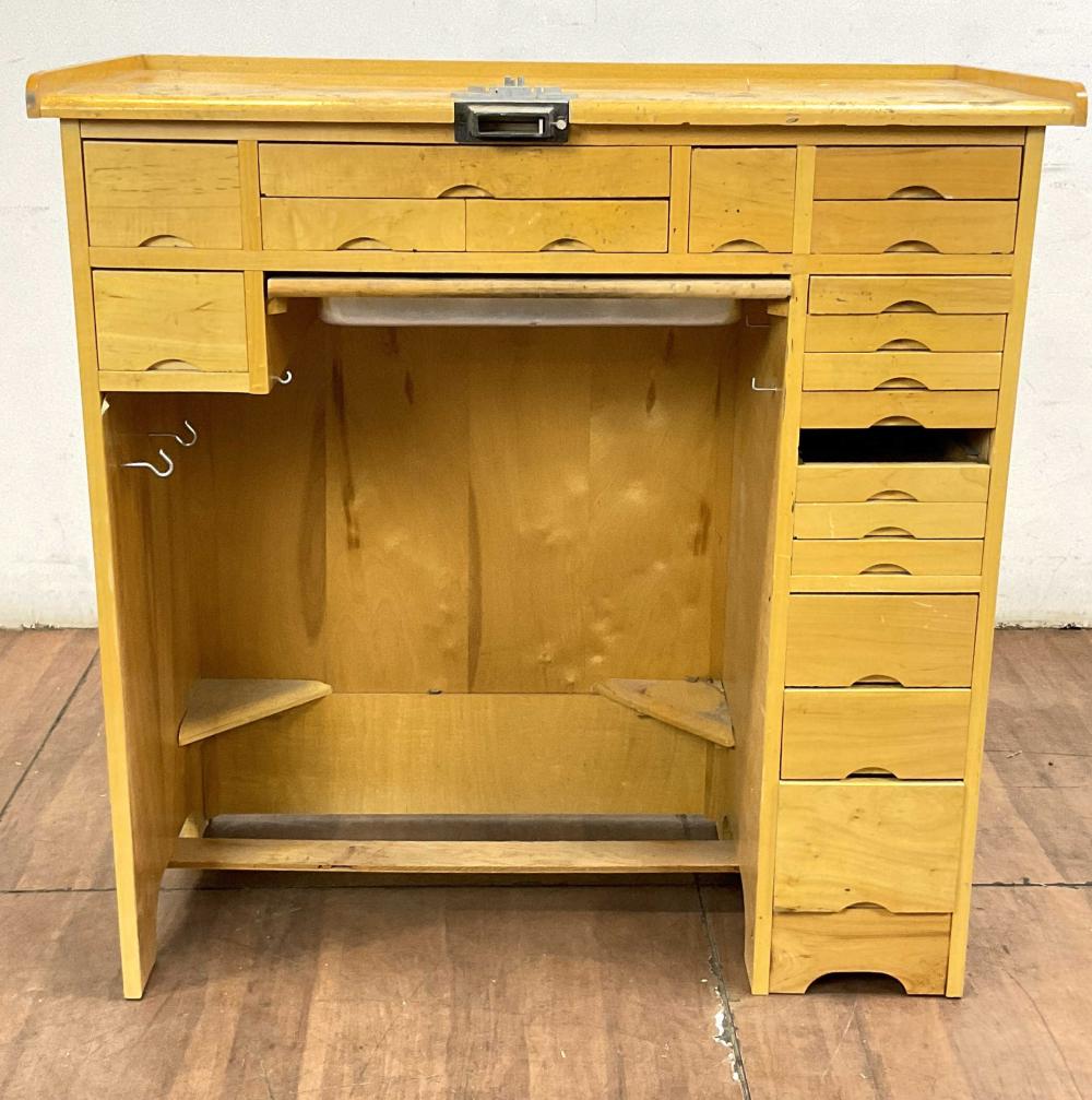 Vintage Jeweler / Watchmakers Wood Bench