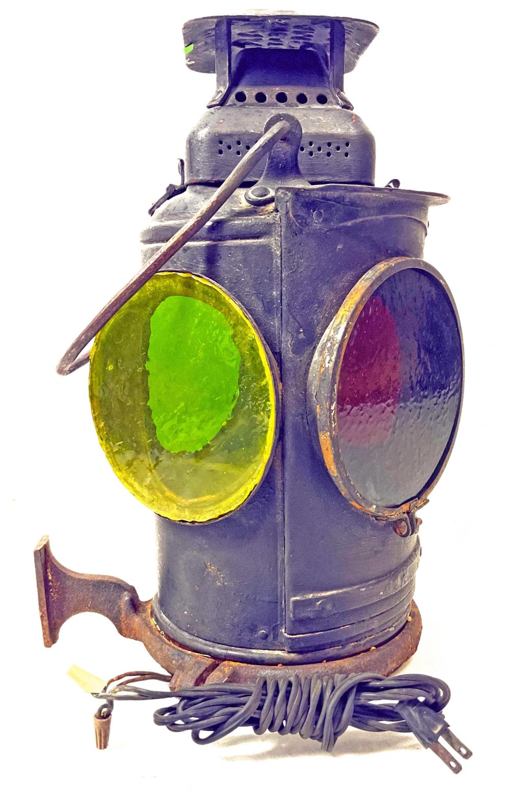 Antique Adlake Chicago Railroad Switch Lamp