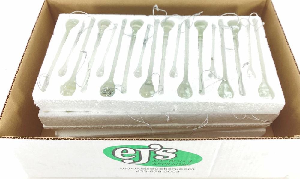 (72pc) Glass Teardrop Ornaments