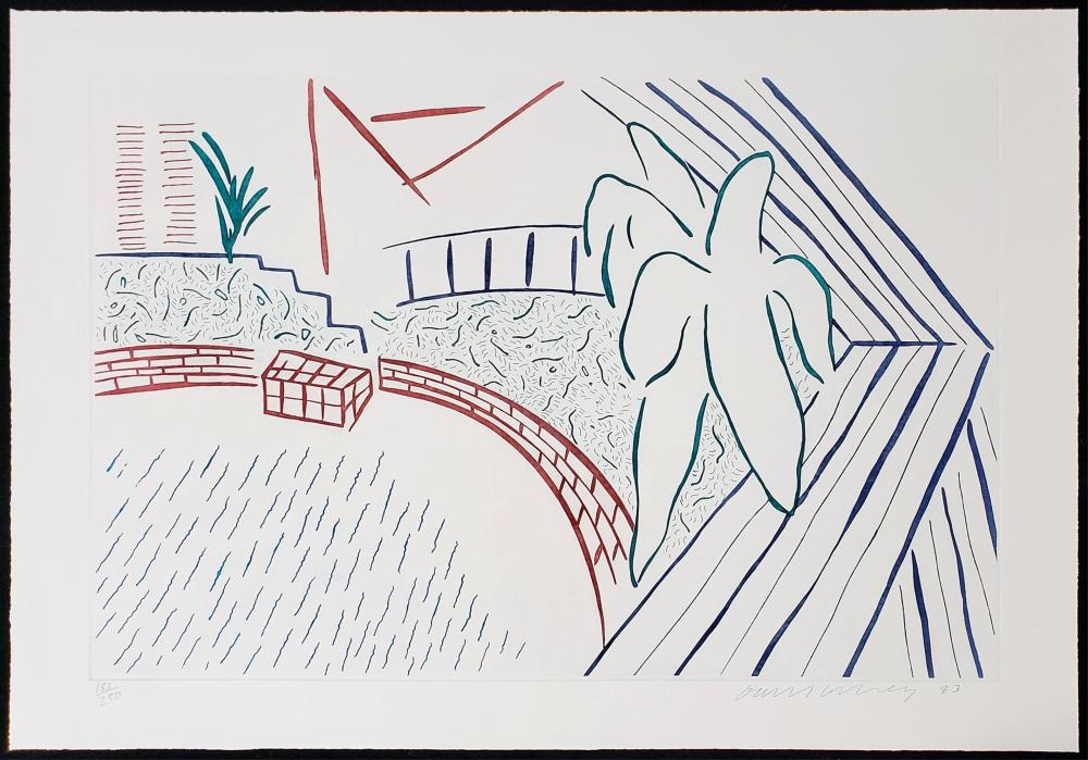 David Hockney Signed Limited Edition Etching Eight by...