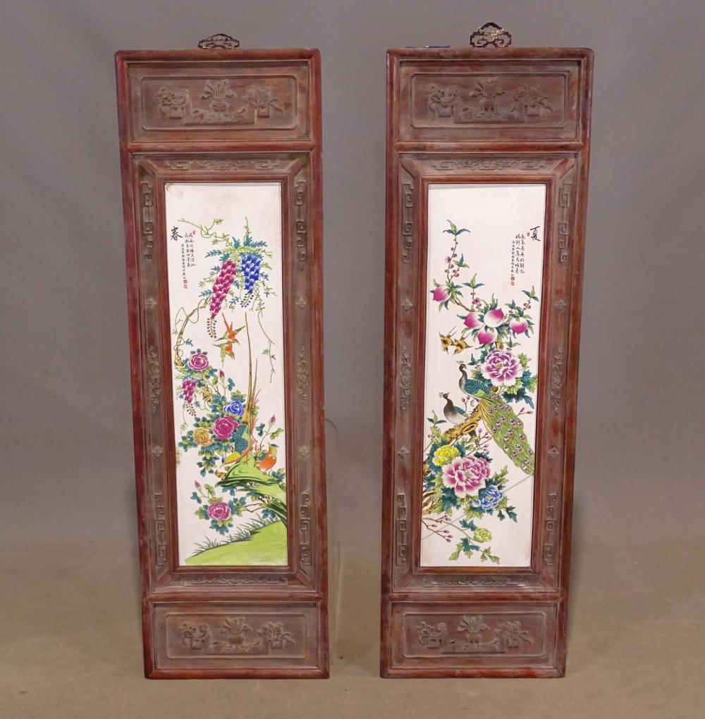 Asian Ceramic and Wood Panels