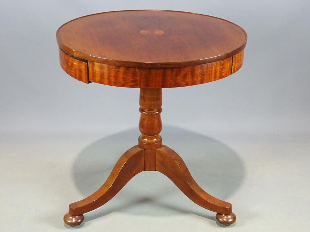 Mahogany Drum Table
