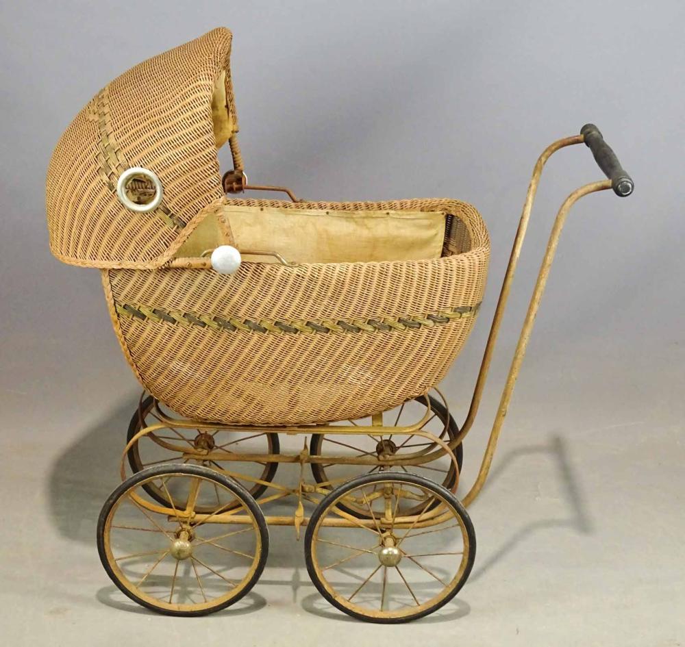 Heywood Wakefield Wicker Baby Carriage