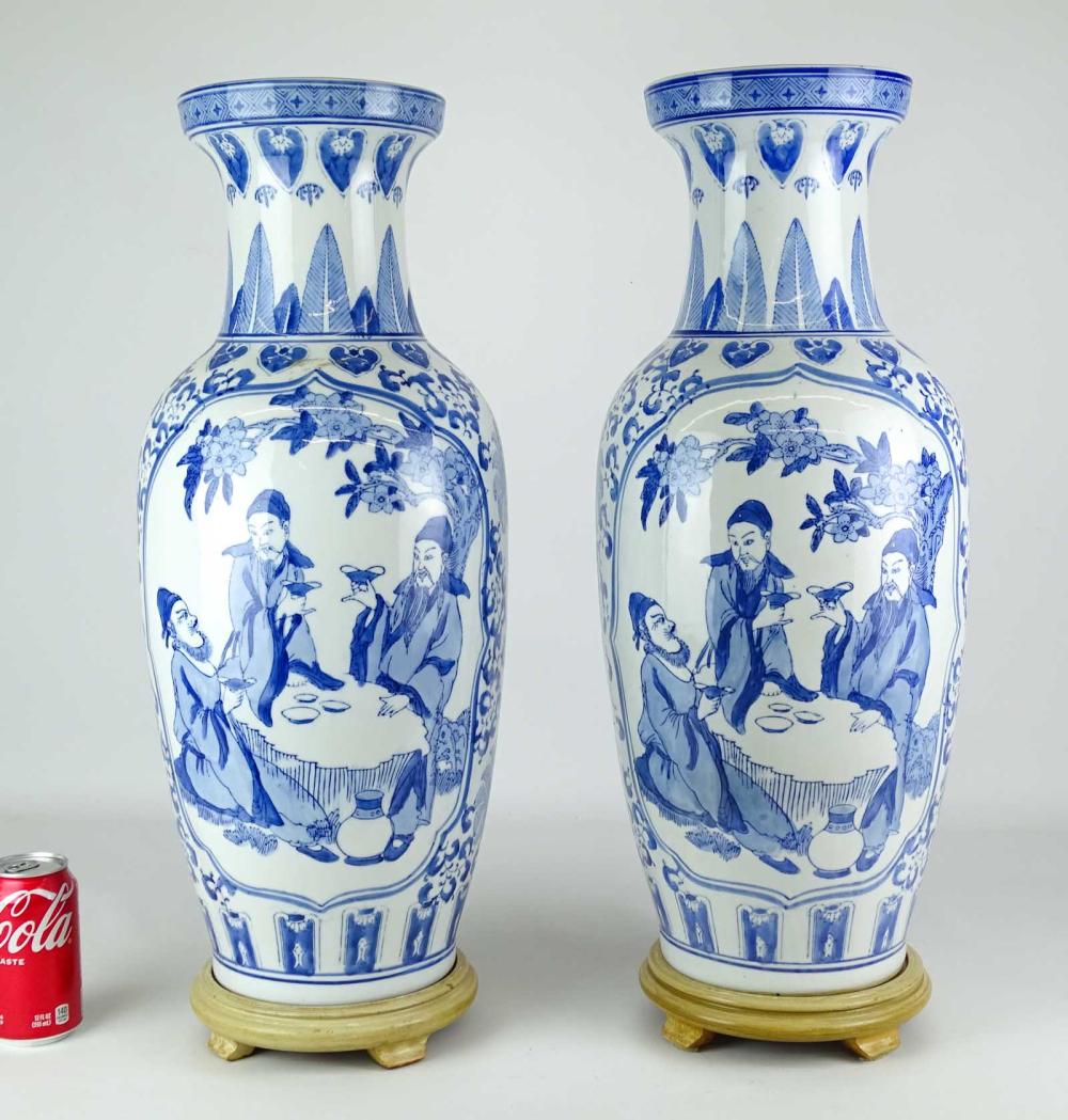 Pair Asian Ceramic Vases
