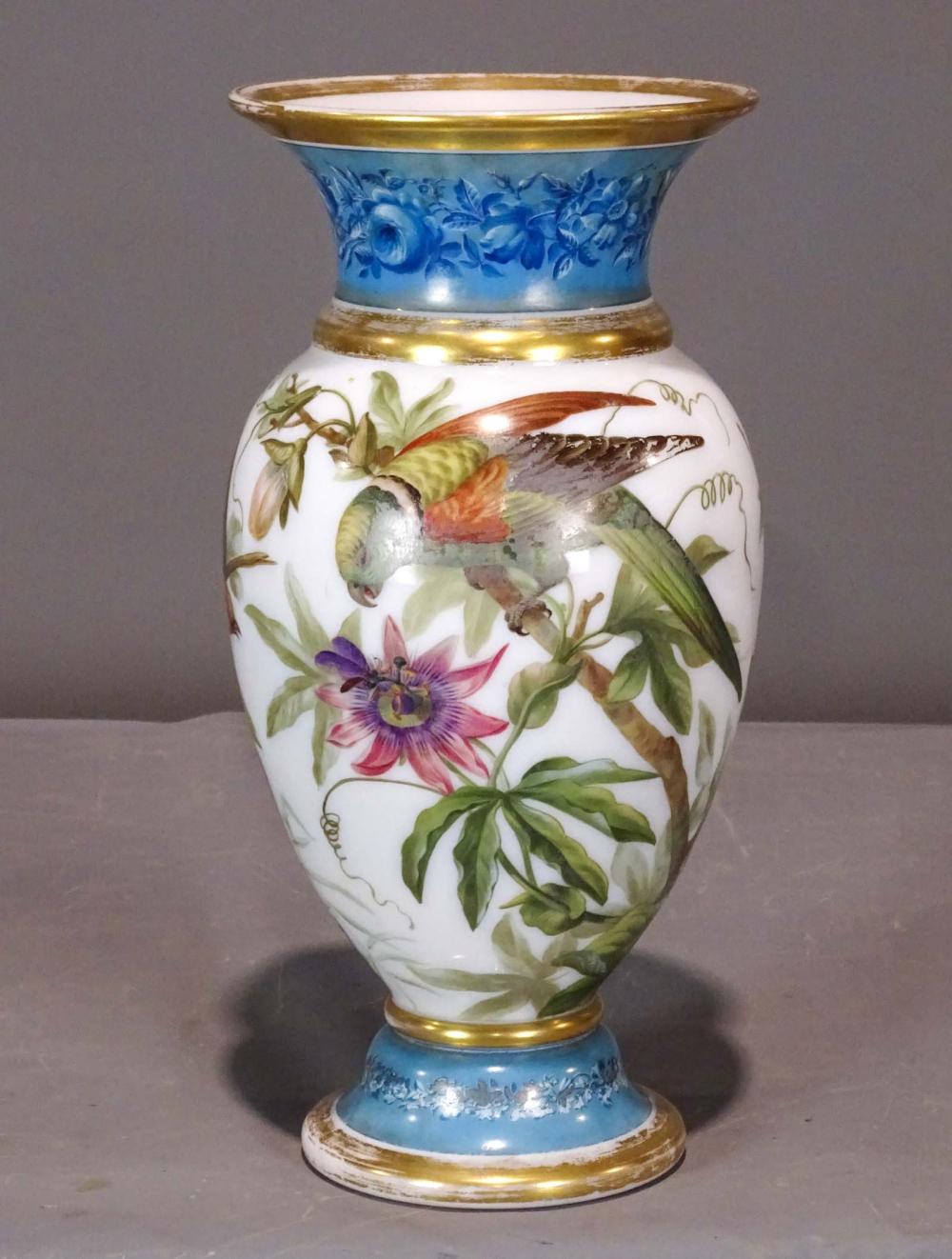 19th c. Porcelain Hand Painted Vase