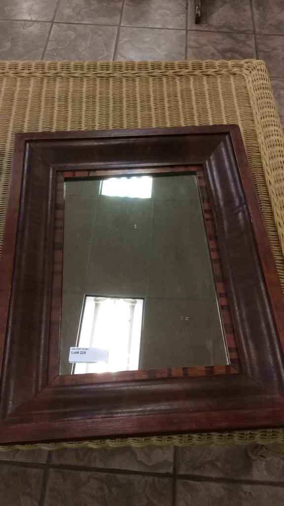 Antique Mahogany framed mirror
