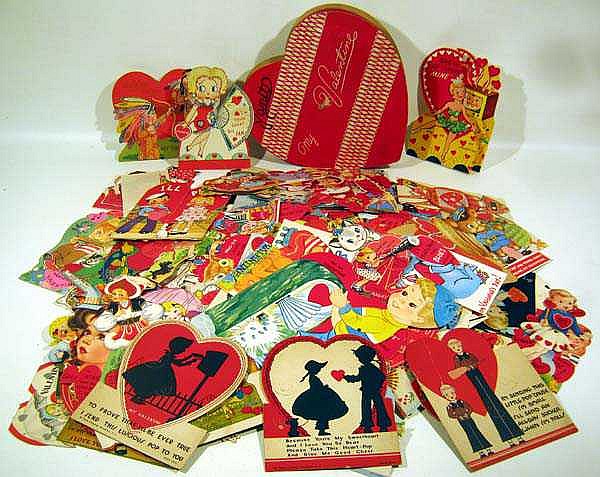 Vintage Colorful VALENTINES Collectible 1930s 1940s 1950s...