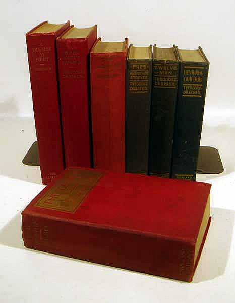 7V Antique THEODORE DREISER FIRST EDITIONS The 'Genius'...