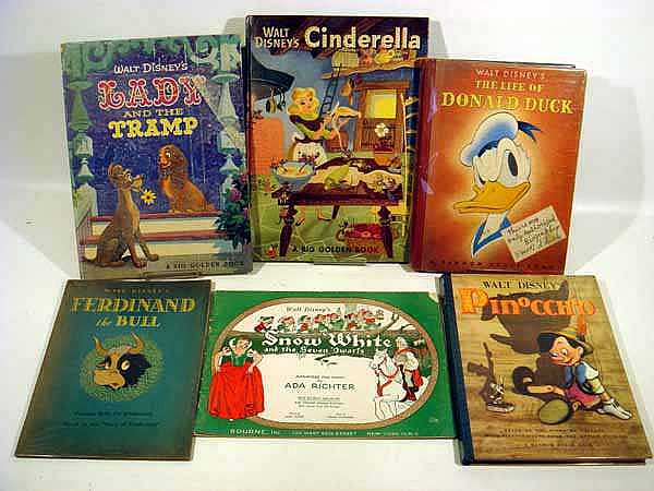 6V Vintage WALT DISNEY CHILDREN'S BOOKS Snow White Sheet...