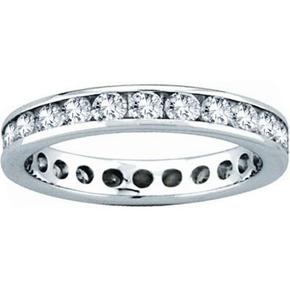 3.00ct tw Channel Set All Around Diamond Eternity Band...