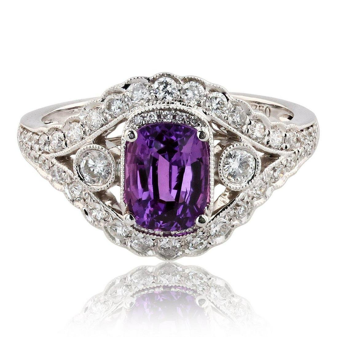 APP: 6.8k 1.49ct Pink Sapphire and 0.56ctw Diamond 18K