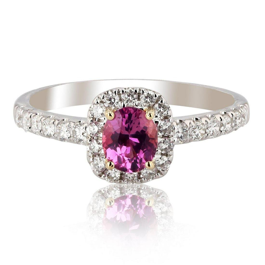 APP: 6.3k 0.65ct Pink Sapphire and 0.37ctw Diamond 18K