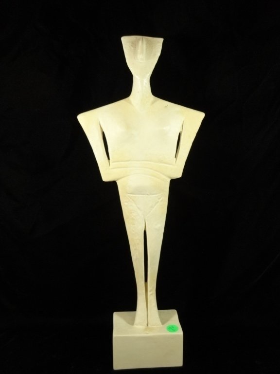 MODERN ABSTRACT SCULPTURE OF A STANDING MAN, COMPOSITE