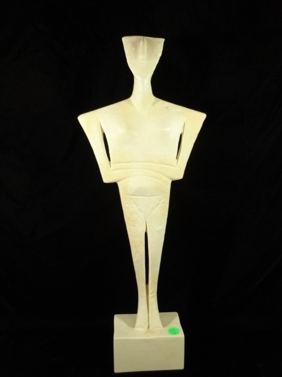 MODERN ABSTRACT SCULPTURE OF A STANDING MAN, COMPOSITE