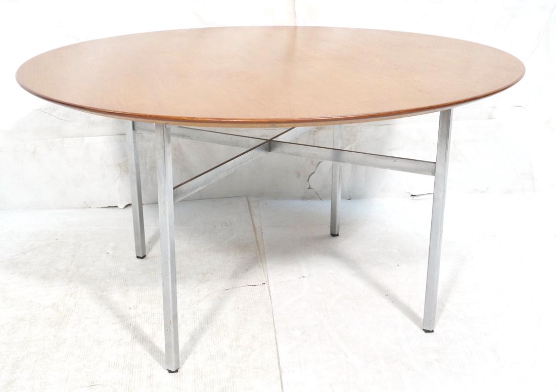 Florence Knoll Dining Conference table. Walnut b