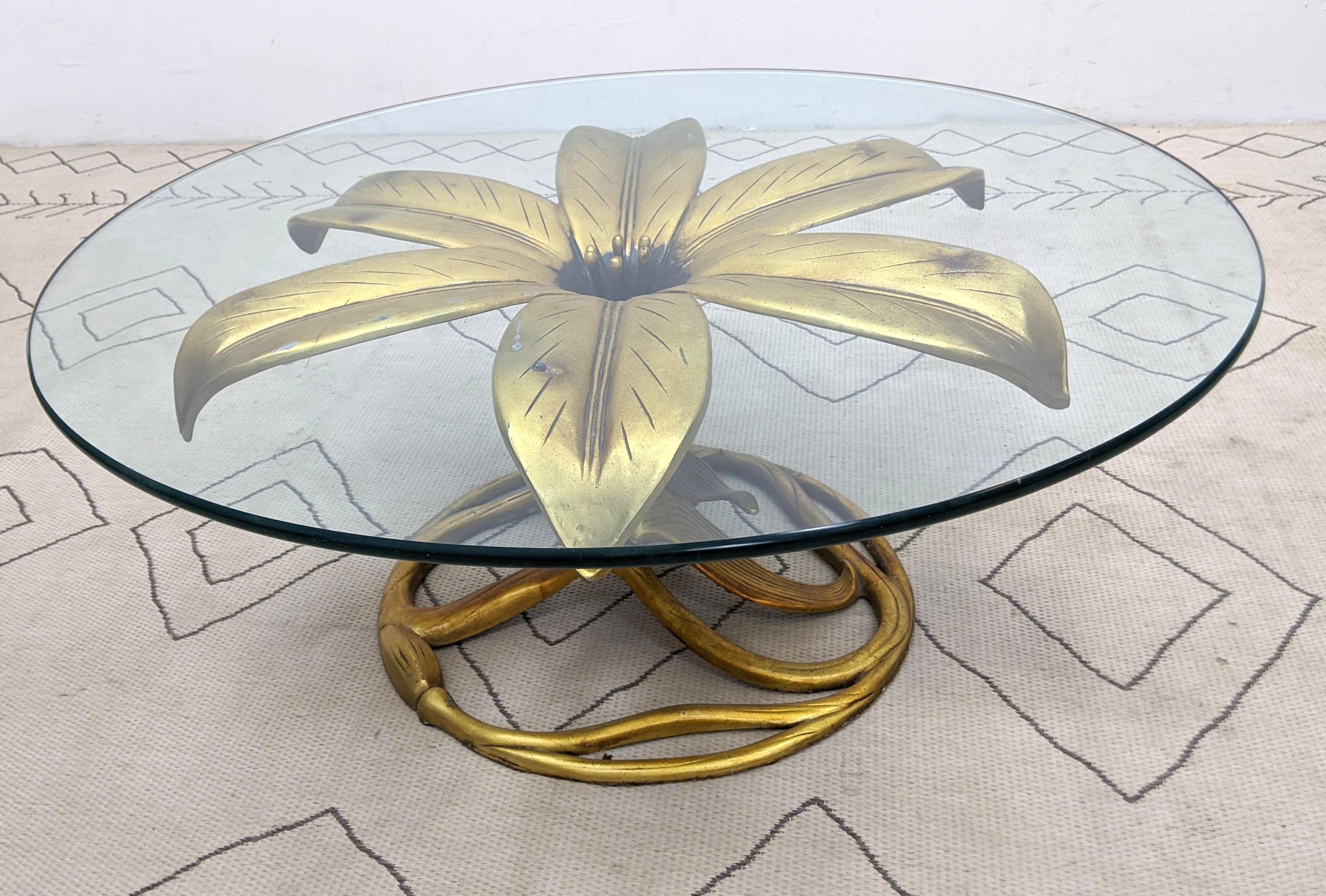 Large ARTHUR COURT Style Coffee Cocktail Table. Gilt Me