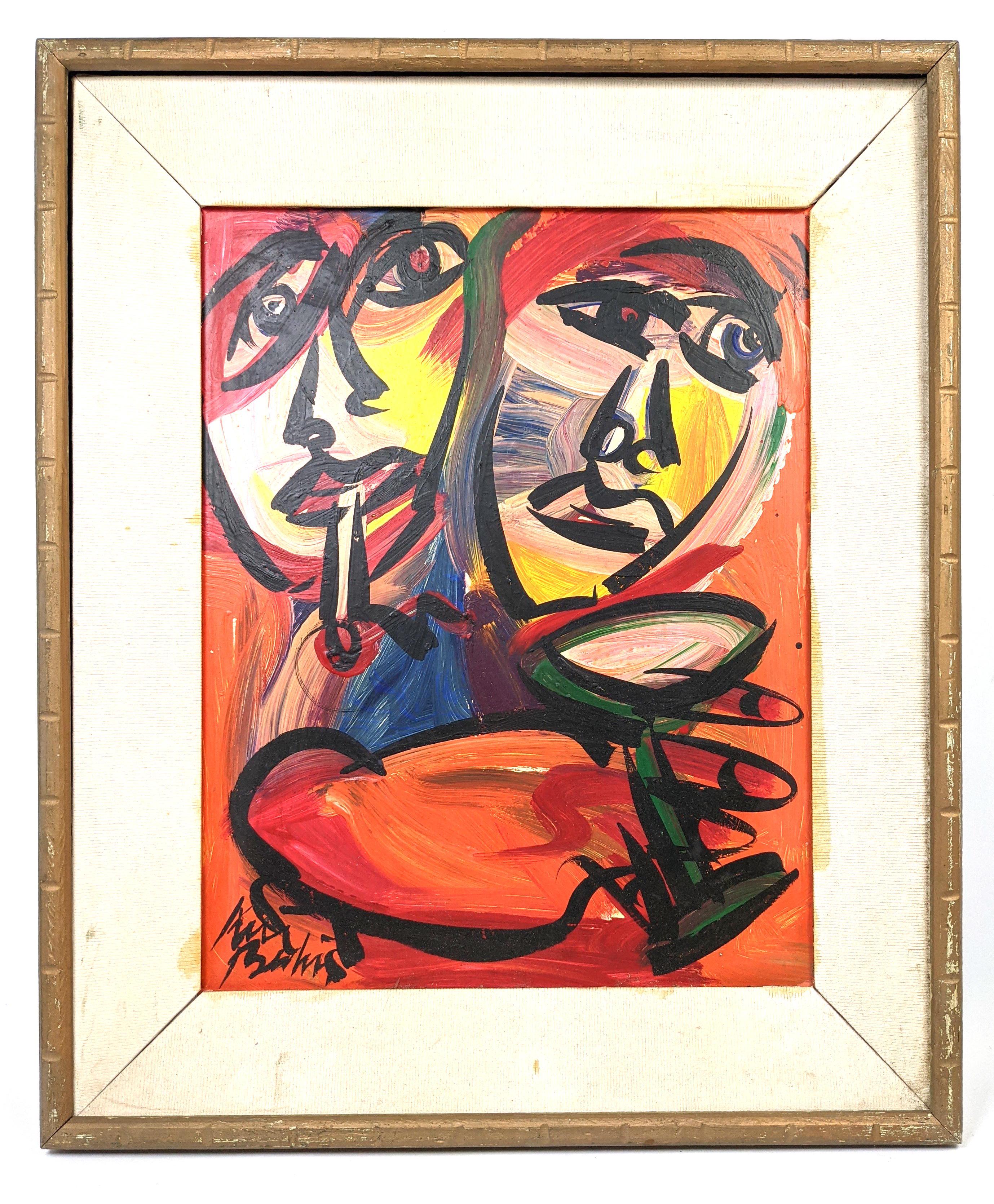 Abstract Modern Acrylic Painting.