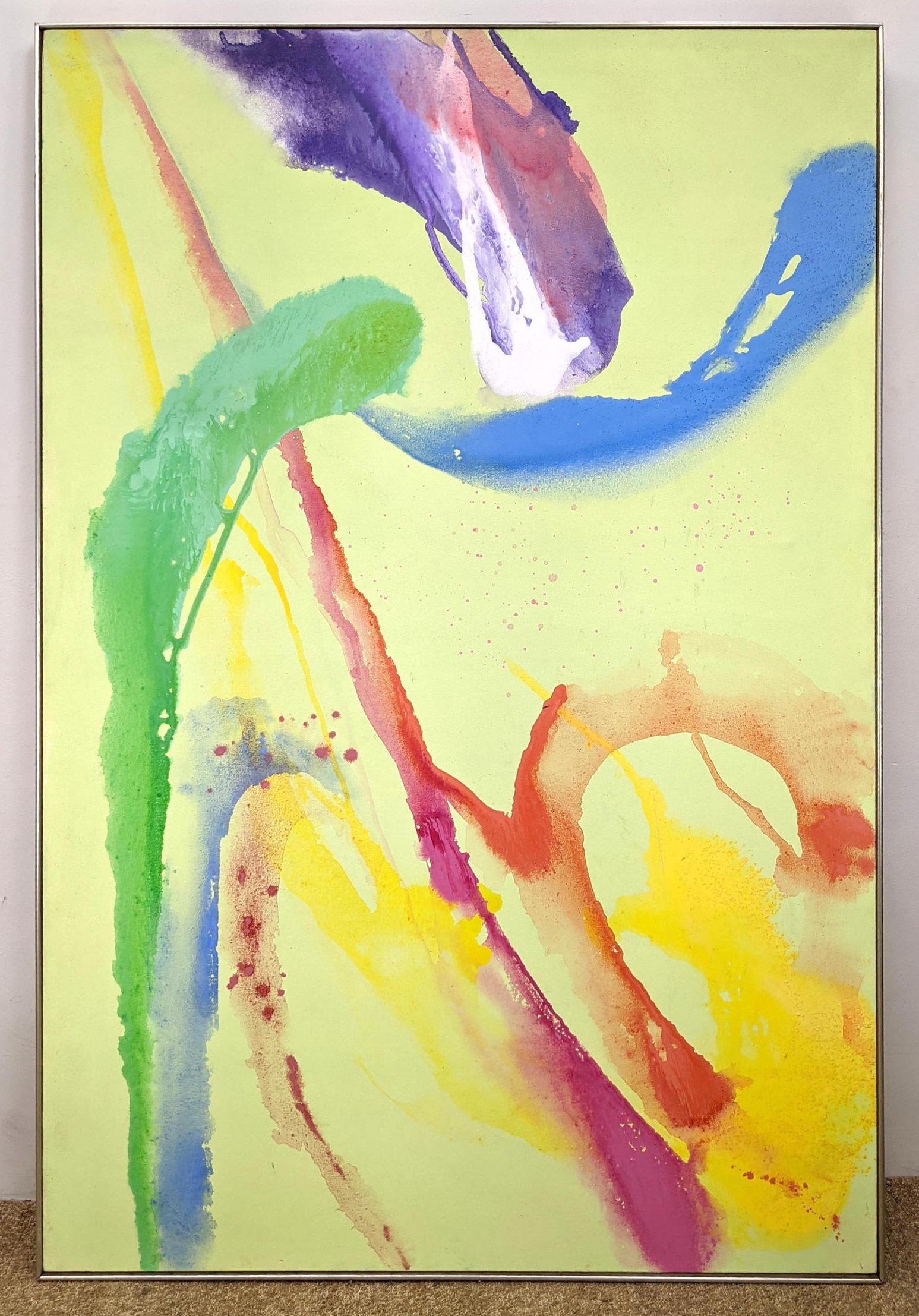 Large Abstract Modern Oil Painting on Canvas.