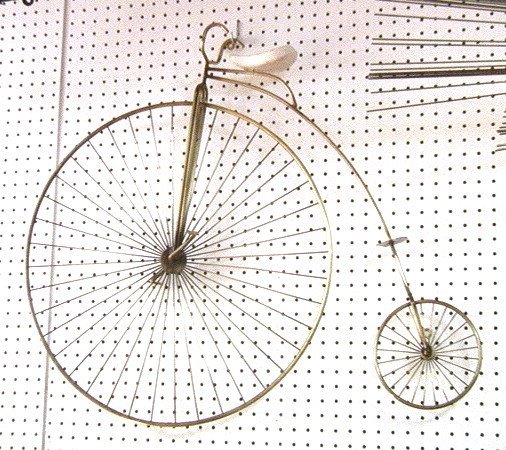 C. JERE Vintage Two Wheel Bicycle Cycle. Brass &