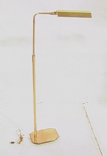 KOCH and LOWY Brass Floor Lamp. Adjustable Height