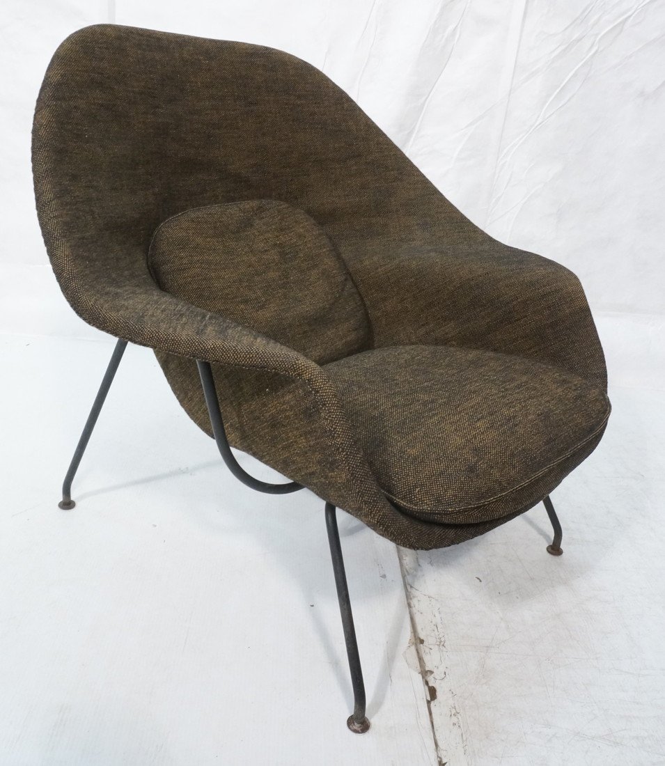EERO SAARINEN Womb Chair. Lounge Chair. KNOLL. Bl