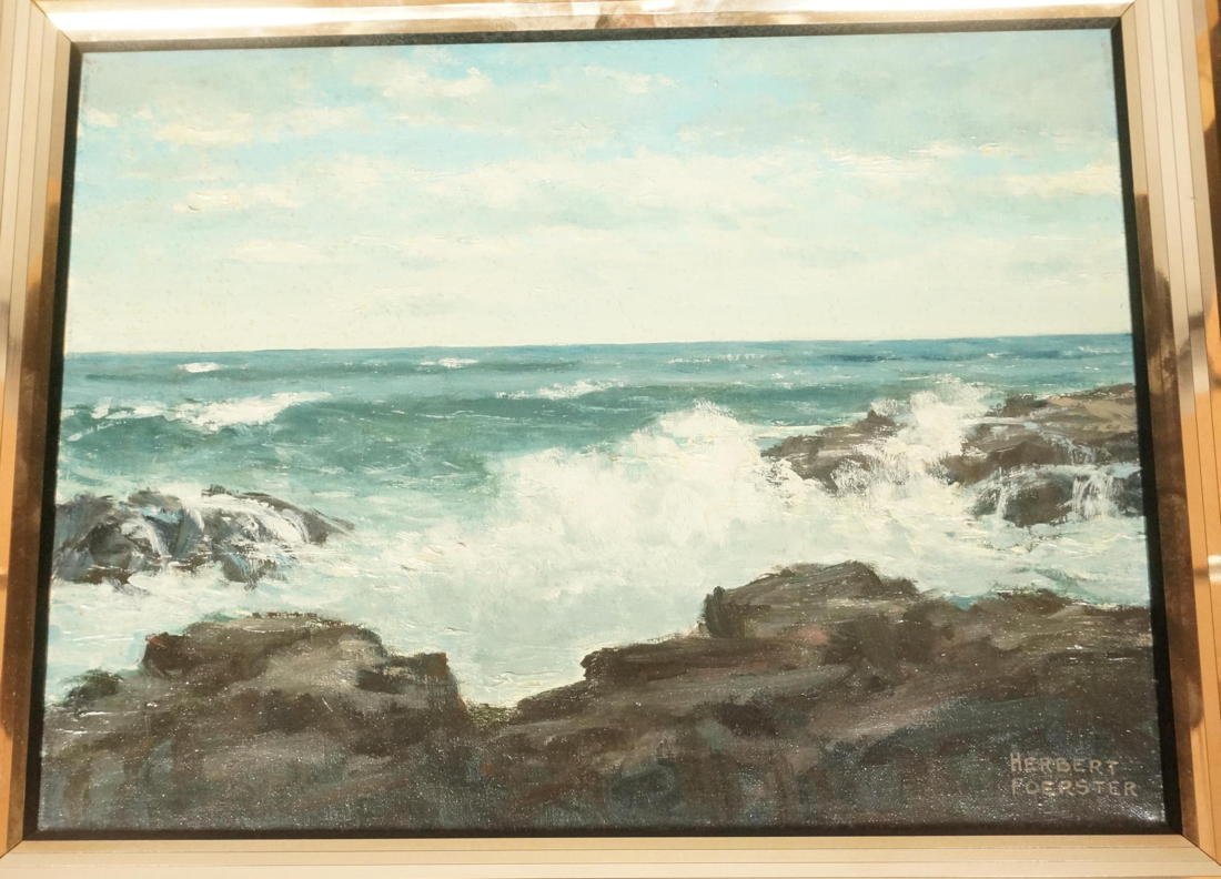 HERBERT FOERSTER Oil Painting. Marine Scene.