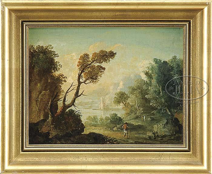 UNSIGNED (European, 18th/19th Century) PAIR OF OLD MASTER LANDSCAPES.