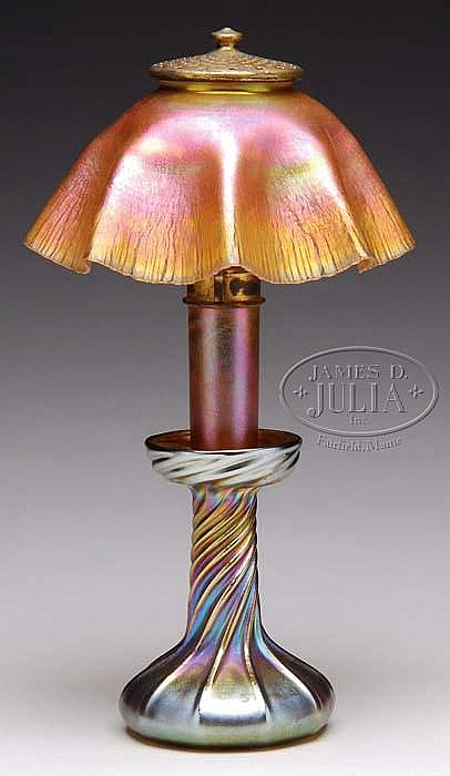 TIFFANY STUDIOS CANDLE LAMP.