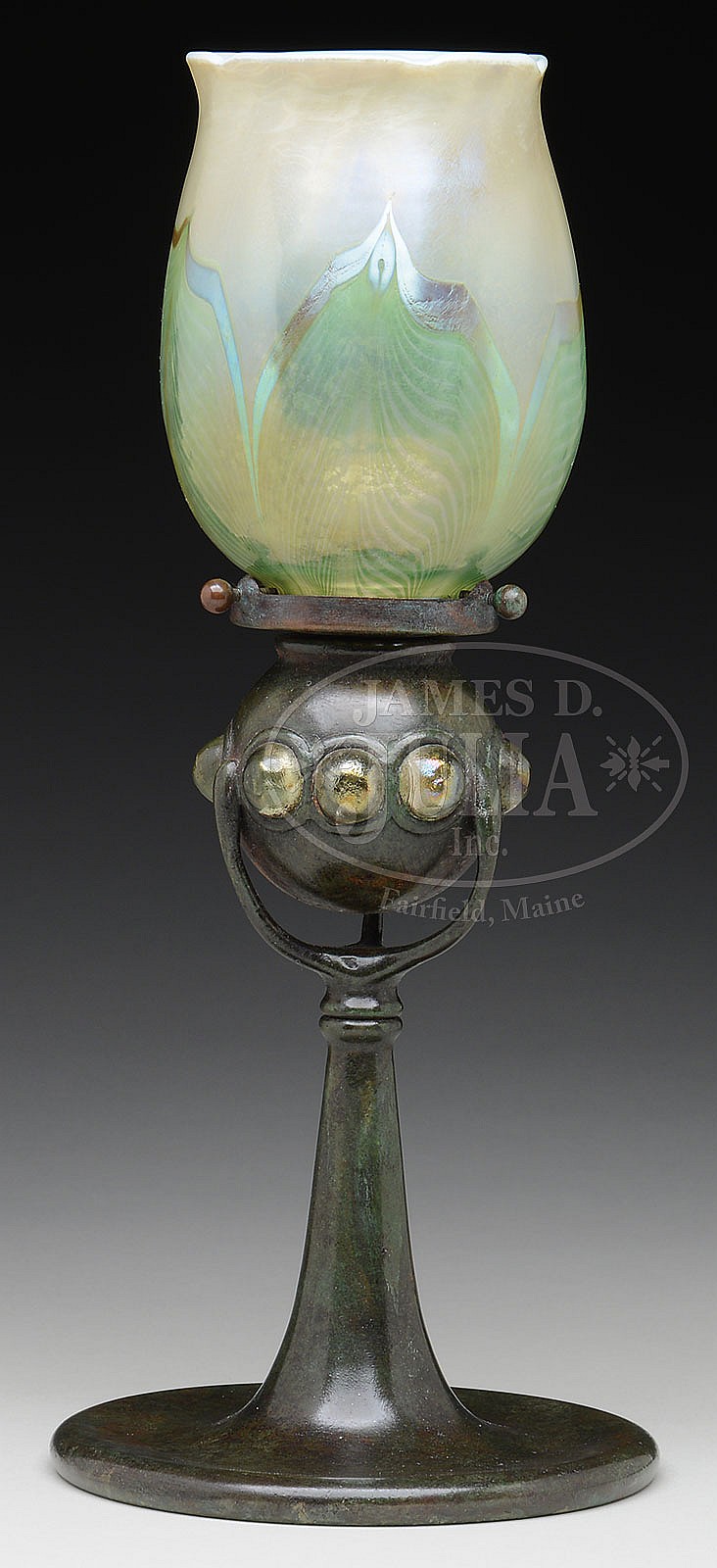 TIFFANY STUDIOS CANDLE LAMP.