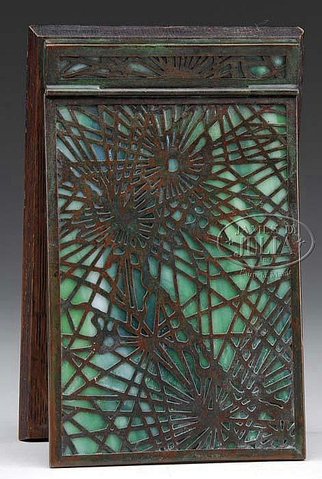 TIFFANY STUDIOS PINE NEEDLE NOTEPAD.