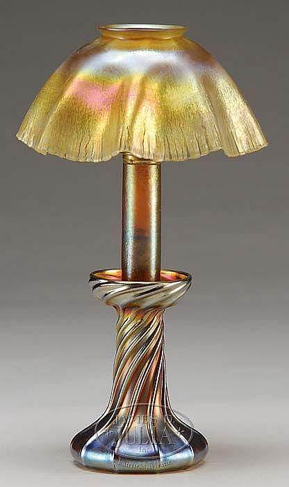 TIFFANY STUDIOS CANDLE LAMP.
