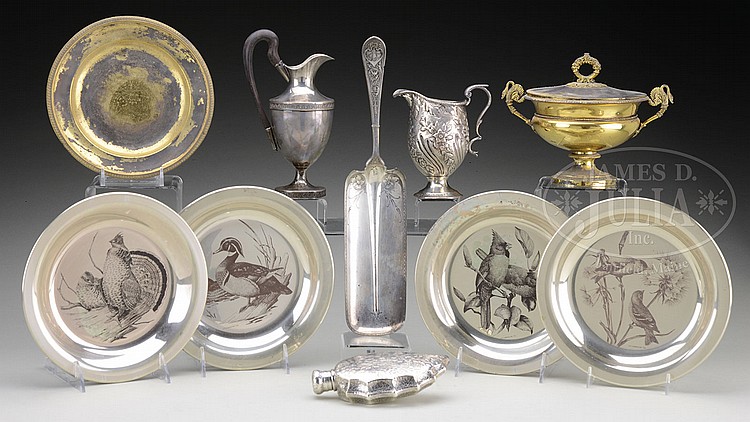 MIXED LOT OF COIN AND STERLING SILVER.
