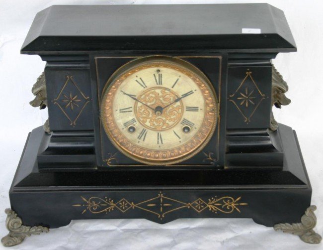 Ansonia cast iron mantle clock