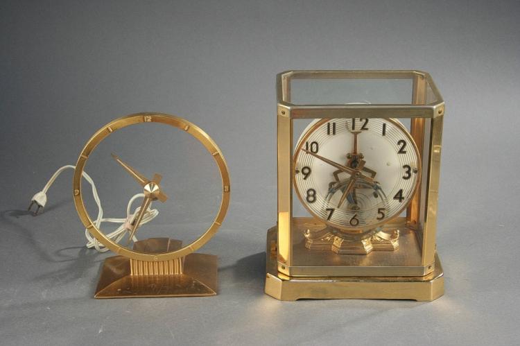 Pair of clocks, Jefferson Clock & United Clock.