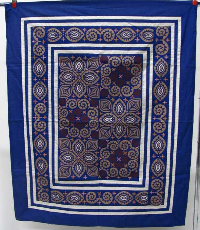 Hmong Quilted Folk Art Textile.