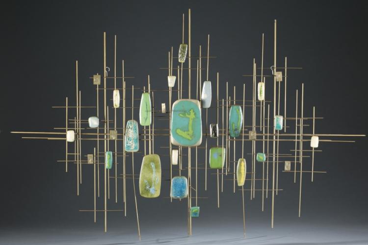 Curtis Jere Abstract Metal Wall Sculpture.