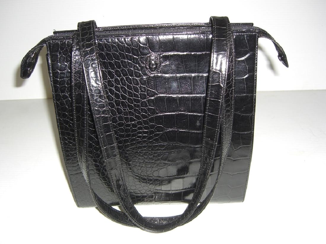 Giani Vercace black leather handbag/purse
